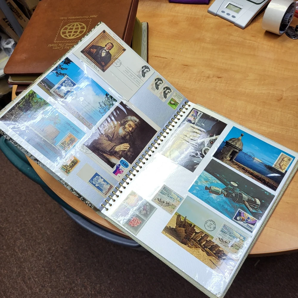 Stamp and post card custom collection, great for adding or starting a stamp